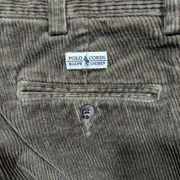 Polo Ralph Lauren Philip Pant Men's Vintage Brown Corduroy Pants Sz 36x30 - Picture 9 of 9
